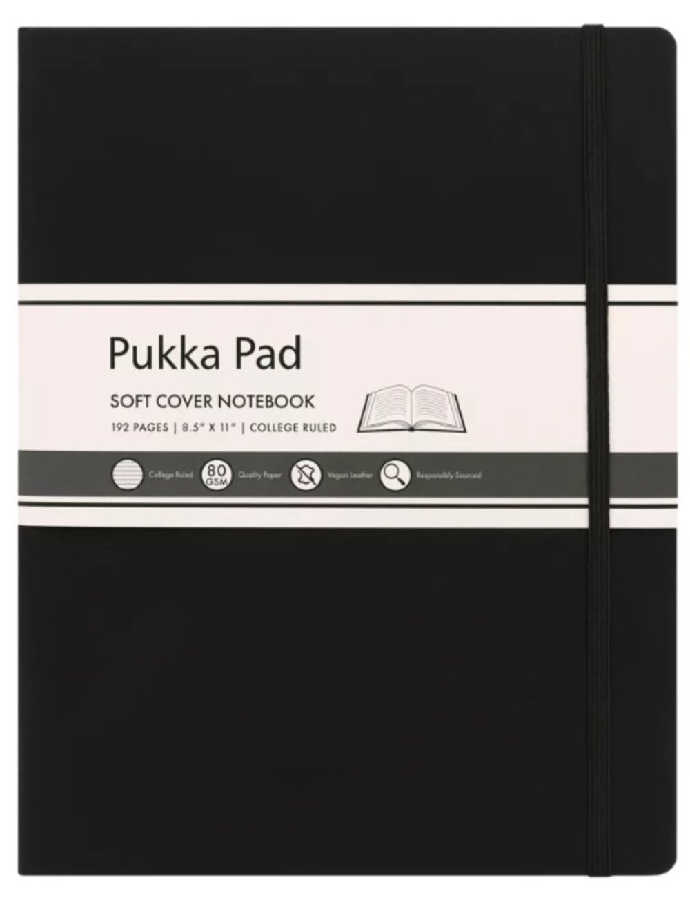 Pukka Pads Pukka Soft Cover College Ruled Notebook | Black | NWT